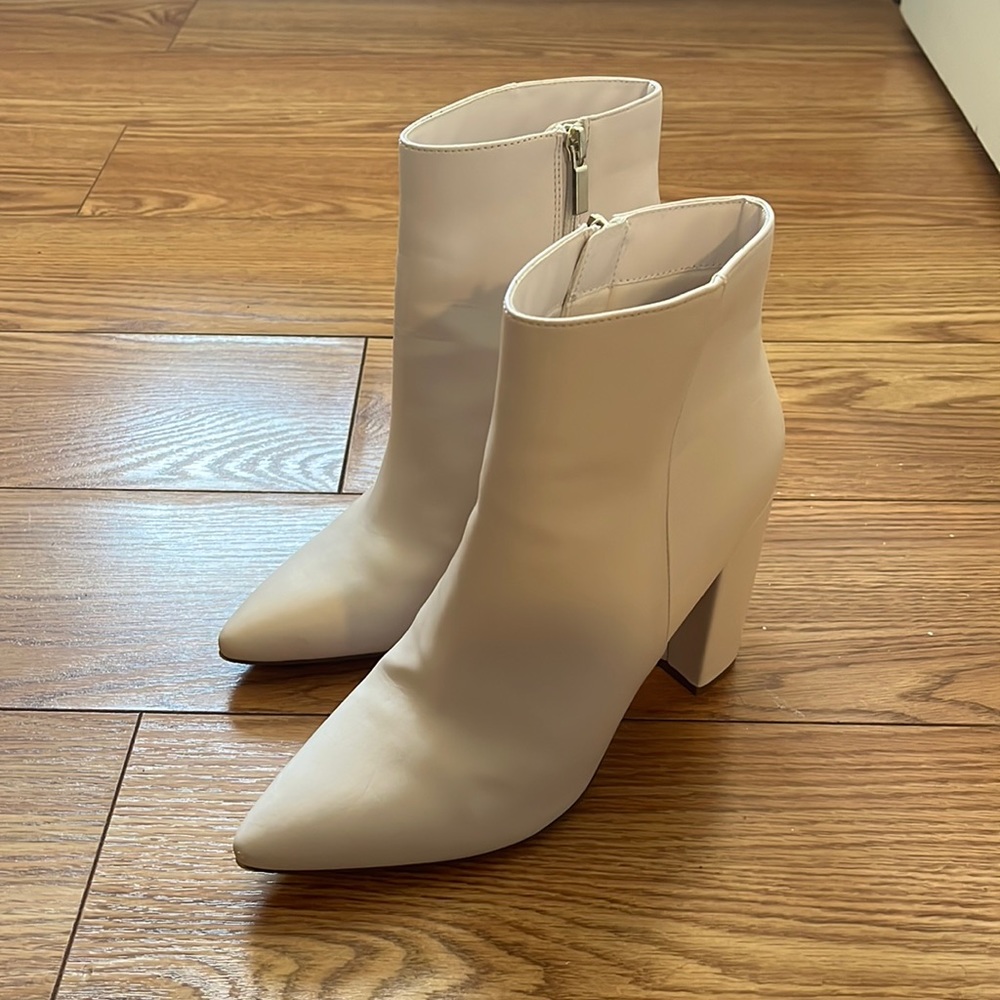 JustFab White Boots